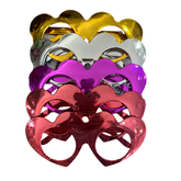 Lente corazón metalizado x5